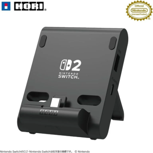 HORI Switch 2 便攜式雙USB集線器支架 
